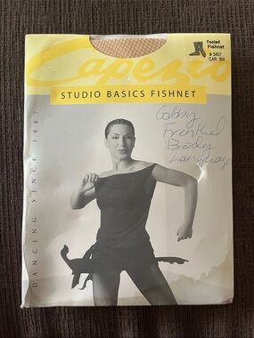 Capezio Studio Basics Fishnet Footed Tights - Nude